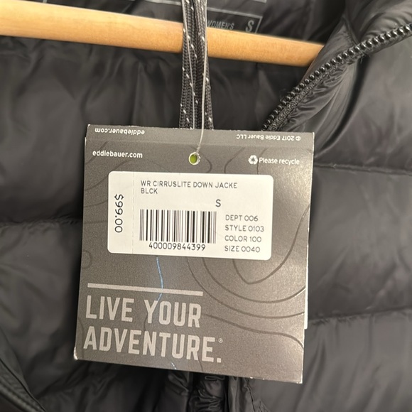 Eddie Bauer Women Storm Repel Jacket Black Size Small - New! - Picture 8 of 8